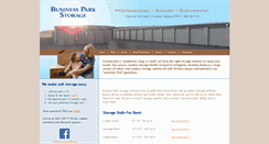 Desktop Screenshot of businessparkstorage.com